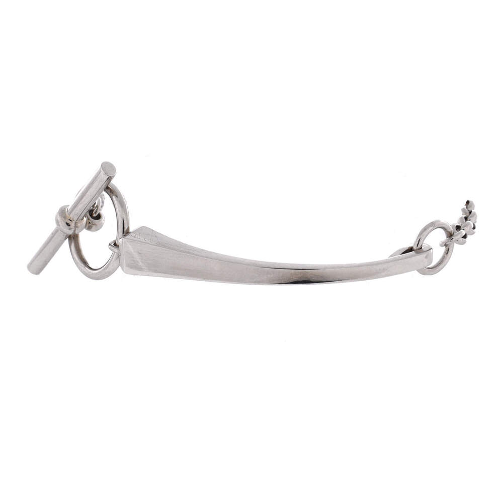Hermes Clou de Forge Chain Bracelet Sterling Silver